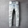Black Letter Angel Printing Slim Jeans mens jeans skinny Streetwear Motorcycle Pants Hip Hop Men Los Hombres 220718