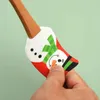 Nouveaux outils de manche en bois de Noël Cuisine Fondant Gâteau Crème Spatule Silicone Beurre Grattoir Outils de Cuisson Espatula Silicona C0711G12