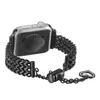 Bracelet en acier inoxydable Bracelet de bijoux réglable pour Apple Watch 41mm 45mm 44mm 42mm 40mm 38mm bandes métal lien Iwatch bande série 7 6 5 4 3 Se bracelet accessoires