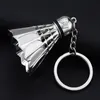 Party favor Metal key chain Keyring badminton keychain badmintons for Party gift