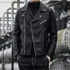 New Men Autumn And Winter Men High Quality Fashion Jacket Leather Motorcycle Style Male Business Casual S Men 3XL L220801