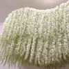 55 to 145 CM Long White Theme Artificial Silk Flower Vine Hydrangea Wisteria Flowers Vine Encryption Design For Home Hanging OrnamentZC1003-3