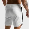 Fitness Sweatpants Shorts Man Summer Gyms Workout Male Breathable Mesh Quick dry Sportswear Jogger Beach Short Pants 220608