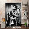 Sexy Beauty Black and White Woman Canvas Painting Posters and Prints Scandinavian Wall Art Picture for Living Room Toilet Decor