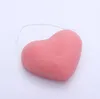 Konjac Facial Cleansing Puff Heart Shaped Facials Clean Sponge Konjac Exfoliating Dirt Baths Sponges Face Care Makeup Tools DD4318223