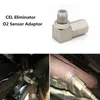 Mini Catalytic Converter 90 -graders avgasrör O2 -sensor distansadapter Förlängning Rostfritt Kontrollmotor Ljus Cel Connector6589662