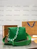 Coussin PM Crossbody Bag M20760 M20761 Terracotta Brown Green Monograms-Embossed Puffy Chain Womens Designer Shoulder Bag Handbag