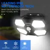LED COB Güneş Duvar Işıkları Braketi Açık Paket Işıkları Ev Bahçesi için Su Geçirmez Yol Hareket Sensörü Lambası