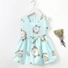 Robes de fille Summer Born Baby Clothes Infant Girl Korean Cute Print Sleeveless Cotton Beach DressPrincess DressesGirl's