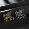 Pins broches vintage vleugel draken broche pin metalen dier revers sieraden suite shirt kraag badge voor mannen kleding accessoiresspins