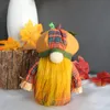 Harvest Festival Plaid Pumpkin Hat Faceless Doll Party Favor Rudolph Gnomes Plush Stuffed Toy Window Decorations Gift Garden Accessories 10 5gl4 Q2