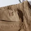 Autumn American Retro Heavyweight Chino Woven Tooling Pants Men's Fashion Twill Washed Old Casual rak avsmalnande byxor CX220401