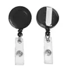 High Quality 3 colors Household Sundries Retractable Ski Pass ID Card Badge Holder Key Chain Reels With Metal Clip