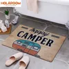 Cartoon Camper Carpet Bathroom Entrance Doormat Bath Indoor Floor Rugs Absorbent Mat Antislip Kitchen Rug for Home Decorative 220811