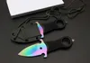 Zelfdienstoorlog Wolf Hand Stab Push Push Mes 440 Blade Nek recht vast mes messen tactische reddingszak EDC Survival Tool Knives A1172