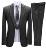 Ternos masculinos Blazers Men's Herringbone Jaqueta vintage Blazer Tuxedo Blend Wood Wedding Groom Pantsmen's
