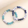 Bracelets de charme homens homens brancos turquesas de lazúli lazuli bracelete para joias de ioga de pedra GiftScarm