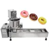 Kommersiell fullständig automatisk munkmat bearbetningsutrustning maskin 110V 220 3000W rostfritt stål Donut maker kommer med 3 mögel