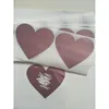 100 % поцарапайте наклейки 70x80mm Love Forme Heart Rose Gold Color для секретной обложки кода домашняя игра свадебная сообщение 220613