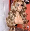 13X6 Honey Blonde Lace Front Wigs Body Wave Human Hair Wig 13X4 Frontal Wig Unprocessed Brazilian Remy Hairs 5X5 Wavy Closure Wigss