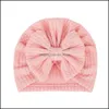 Caps Hats acessórios Baby Kids Maternidade Infantil Baby Hat Color Bow Headwear