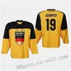 MThr Custom 2019 IIHF World Championship Germania Maglia 28 Frank Mauer 72 Dominik Kahun Benedikt Schopper Denis Reul Uomo Donna Giovani Blank