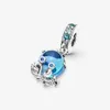 100% 925 Sterling Silver Murano Glass Cute Octopus Ciondola Charms Fit Original European Charm Bracciale Moda Donna Matrimonio Fidanzamento Accessori per gioielli