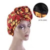 50 PC/LOT imprimé africain Stretch Bandana tête Wrap longue écharpe satin Floral Ankara Dashiki femmes fête Turban chapeaux casquette