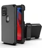 Capas de telefone celular para T-Mobile RevvL 6X Pro para OnePlus Nord N300 N200 5G com clipe de cinto anti-queda resistente à prova de choque Kickstand Defender capa protetora