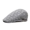 Berets Men's Sboy Golf Plaid Beret Irish Hats Men Men Cabbie Triving Flat Caps 2022 Модная уличная одежда. Случайная осень