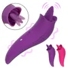 Tongue Licking G Spot Stimolatore clitorideo Giocattolo sexy per donne Macchine Massaggiatore vaginale 8 modalità