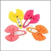 Hair Accessories Baby Kids Maternity Baby Girls Bow Hairclips Cute Princess Barrettes Infant Boutique Dhvny