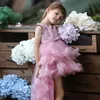 Sukienki dla dziewczynki sukienki 2022 Tiulle Puffy Princess Ball Suknia Mała wydajność Dzieci Urodziny Dzieci
