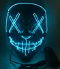 Party Masks Led Mask Halloween Party Masque Masquerade Masks Neon Maske Light Glow In The Dark Horror Mask Glowing Masker Mixed Color Mask