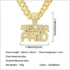 Hiphop Cuba Hip Hop Diamond Mosaic Letter Lelavicle Chain Big Butting Butter Wide Fashion Moder