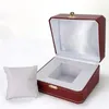 Watch Boxes & Cases Full Set Red Box Square Original For CRTer Watches Whit Book Card Tags And Papers In English