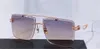 Top Man Fashion Design Sunglasses L'artiste I exquis Square Cut Lens K Gold Frame Highend Generous Style Outdoor UV400 Protec3691143