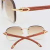 Occhiali da sole classici senza montatura in metallo Unisex Edizione limitata Occhiali di buona qualità All'aperto Guida Occhiali da sole Designer Diamond cut Lens Mens Women Frame Size: 61