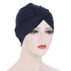 Muslimska kvinnor indiska turban hatt ruffles kemo cap beanie caps headwear head wrap kvinnor de661