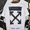 New Fashion Graffiti Arrow Print Men's and Women's Same Short Sleeve T-shirt