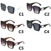 Modeontwerper zonnebril voor damesheren Outdoor Shades Klassieke vierkante bril Unisex Luxe zonnebril UV400