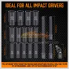 Strumenti manuali 20pcs 1/2 "Drive Metric Impact Socket Set Socchia Universal Metric Drive Deep Socket Chiave