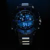 Orologi da polso Orologi da uomo Top Stryve Orologio sportivo multifunzione Quadrante pesante militare 2 Fuso orario Led Orologio analogico al quarzo digitaleOrologi da polsoW