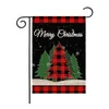 Anpassningsbar god jul trädgårdsflagga Courtyard Camping Flags Welcome Yard Banner Linen Material P25