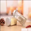 Herb Spice Tools Kitchen Kitchen Dining Bar Home Garden Wholesale Square Seasoning Bottle Barbecue Shop Chili Cumin 120Ml Sesame Grain Pe