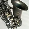 E-Flat de haute qualité alto saxophone nickel nickel matt corps en laiton sculpté alto saxophone musical avec accessoires
