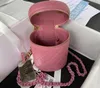 Realfine väskor 5A AS3210 16cm litet fåfänga fodral rosa lammskinn läder axelhandväskor plånböcker för kvinnor med dammväska