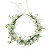 Floral Hair Band Girl Flower Wreath Opaska na głowę Halo Głowa Crown Garland Headpiece Festival Wedding Party Q759