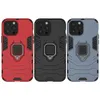 Ring Case Holder Kickstand Cover Armor Rugged Dual Layer för iPhone 13 Pro Max 12 Mini Xs X XR Samsung Galaxy S10 S10E S10 Plus S20 Ultra