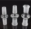 DHL Hookahs Fumeurs Accessoires 10mm Drop Down Adaptateur 14mm Mâle Femelle 18mm Ash Catcher Recycler Plates-formes pétrolières Dab Verre Tuyaux D'eau Bol Bubbler